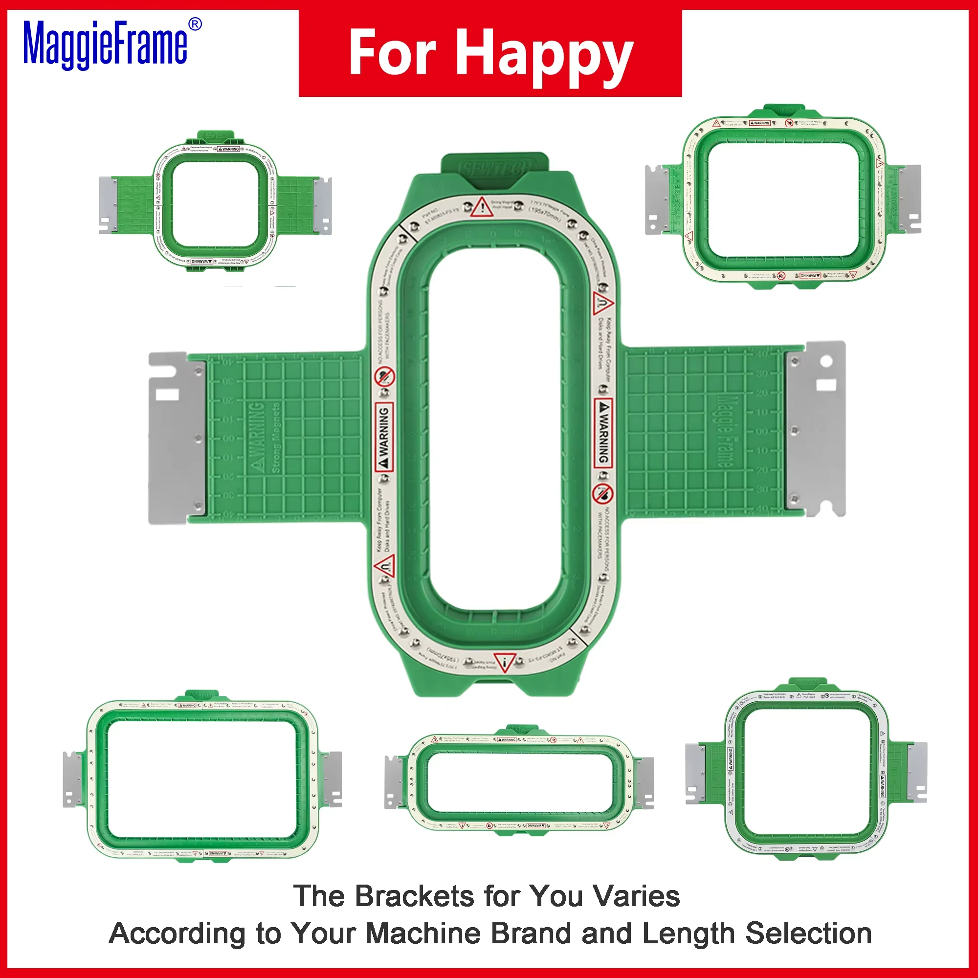 

Магнитные обручи MaggieFrame для магнитных рам для машинной вышивки Happy Japan