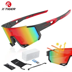 X-TIGER Polarized Sports Sunglasses Road MTB Bicycle Riding Protection Goggles Mens Womens Cycling Glasses Running Fishing Golf