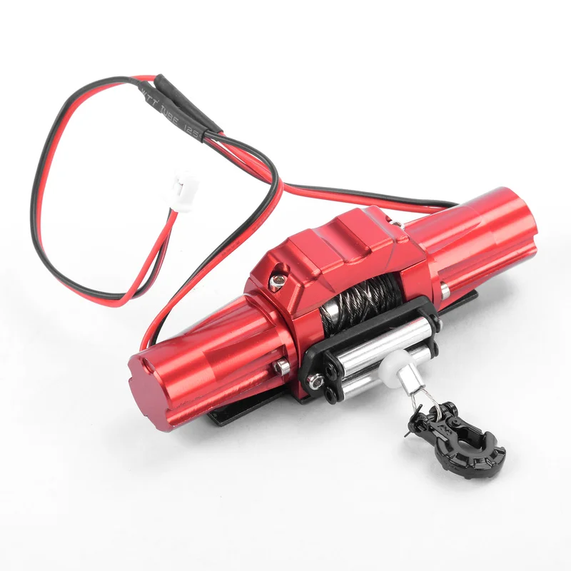 Accessori di aggiornamento in metallo per auto telecomandate 1:10 Rc D90 Scx10 Serie Auto da arrampicata Verricello elettrico simulato Materiale in filo metallico