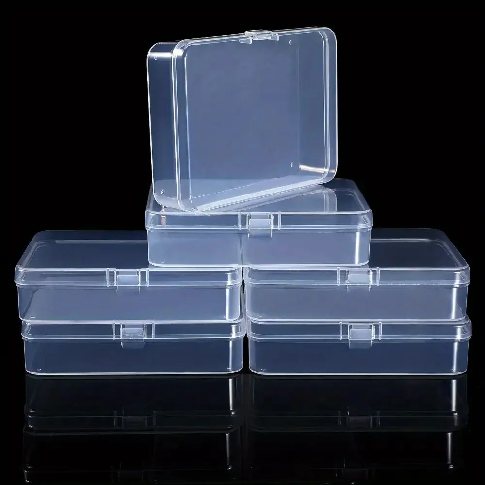 1pc Mini Plastic Storage Boxes with Lids Multipurpose Organizer for Crafts Jewelry Beads & Small Accessories