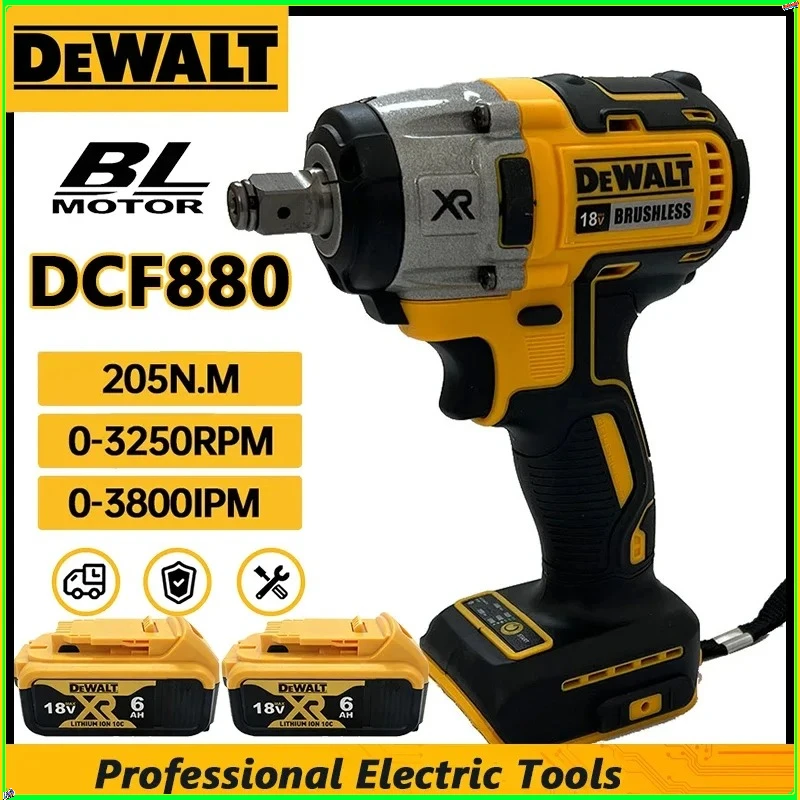 

Dewalt DCF880 205N. Многофункциональный портативный беспроводной ударный гайковерт с бесщеточным двигателем для аккумуляторов Dewalt