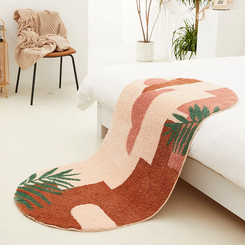 

Scenery Tufted Bedside Mat Soft Fluffy Sunset Rug Carpet Bathroom Bedroom Floor Pad Aesthetic Home Room Decor 150x75cm