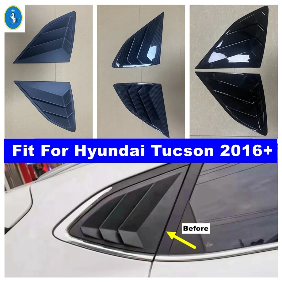 

Обшивка затвора заднего стекла для Hyundai Tucson 2016-2020, яркий черный/углеродное волокно/матовый черный