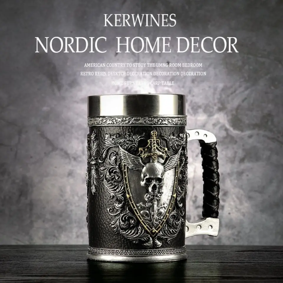 

Vintage Ceramic Beer Mugs – Handcrafted Stein with Embossed Designs, Retro Pub Cups, Unique Barware & Gifts for Beer Lovers