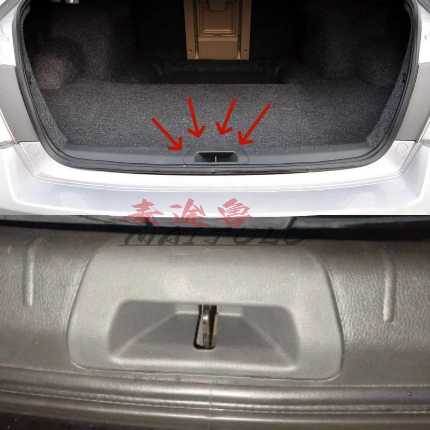 84641-TA0-A01ZA Rear Trunk Lock Latch Buckle Cover Tailgate Boot Lock Trim Cap Plate Rear Lid Lock For Honda Accord 2008-2013