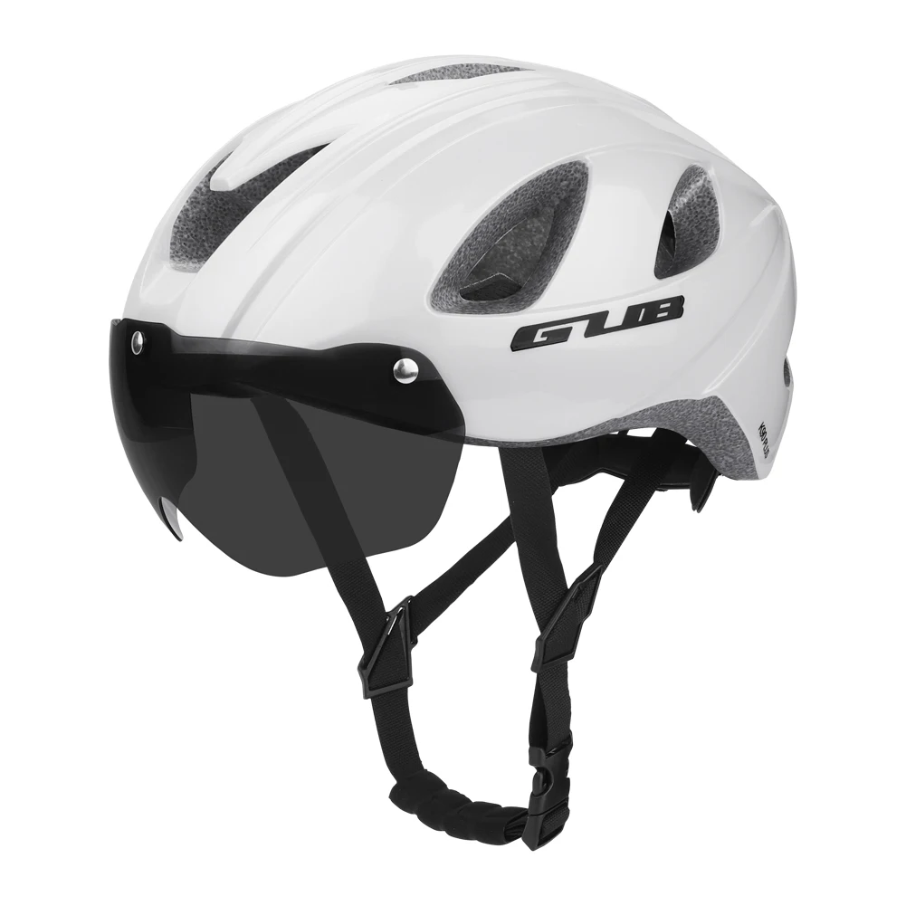 GUB Tail-Light Cycling Helmet Ultralight Breathable with Magnetic Goggles Safety Road Mountain Bike Equipment 54-61cm Women Men