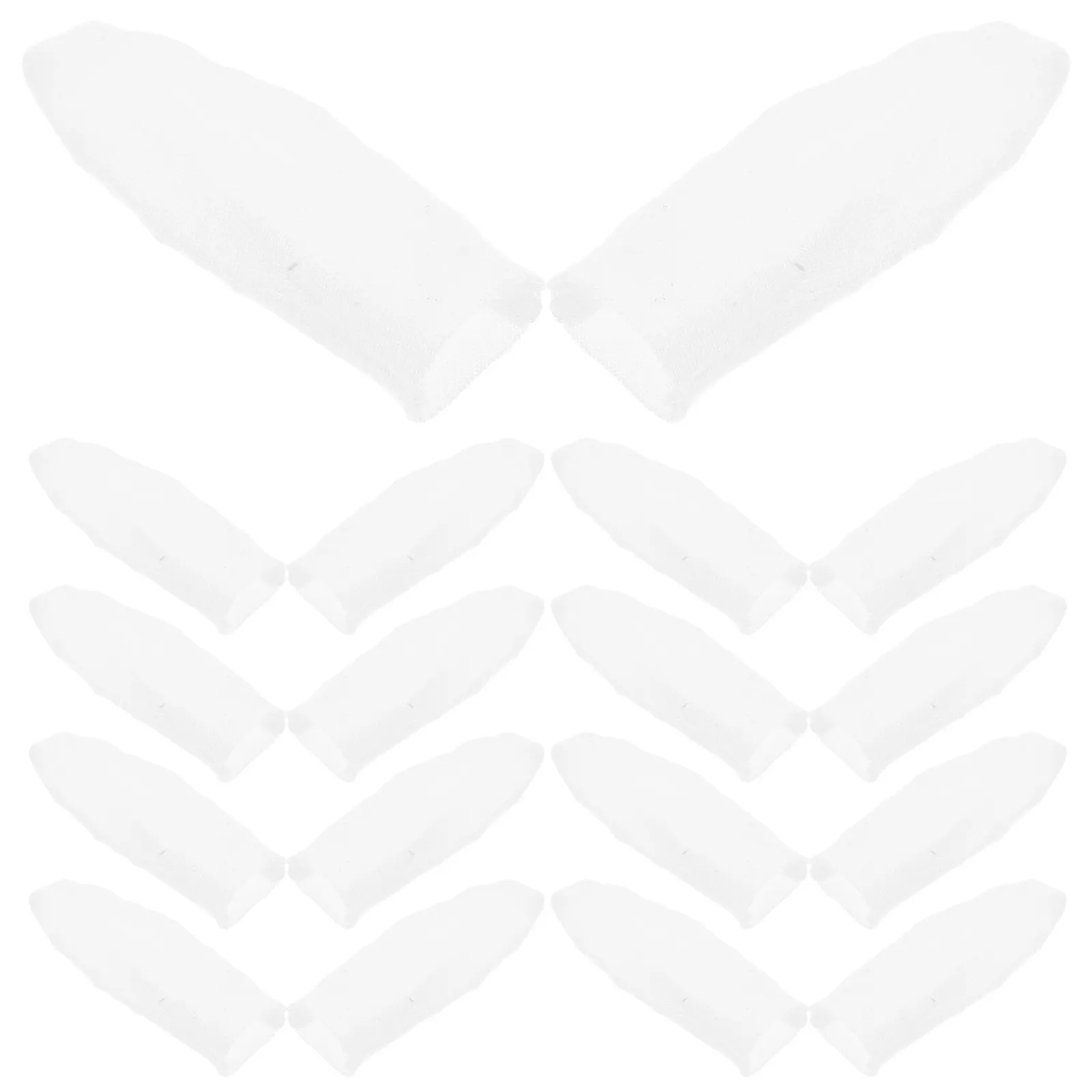 30Pcs Comfortable Cloth Finger Sleeves Heat Proof Finger Covers for Crafting Hot Glue Projects Jewelry Making DIY Sewing Thermal