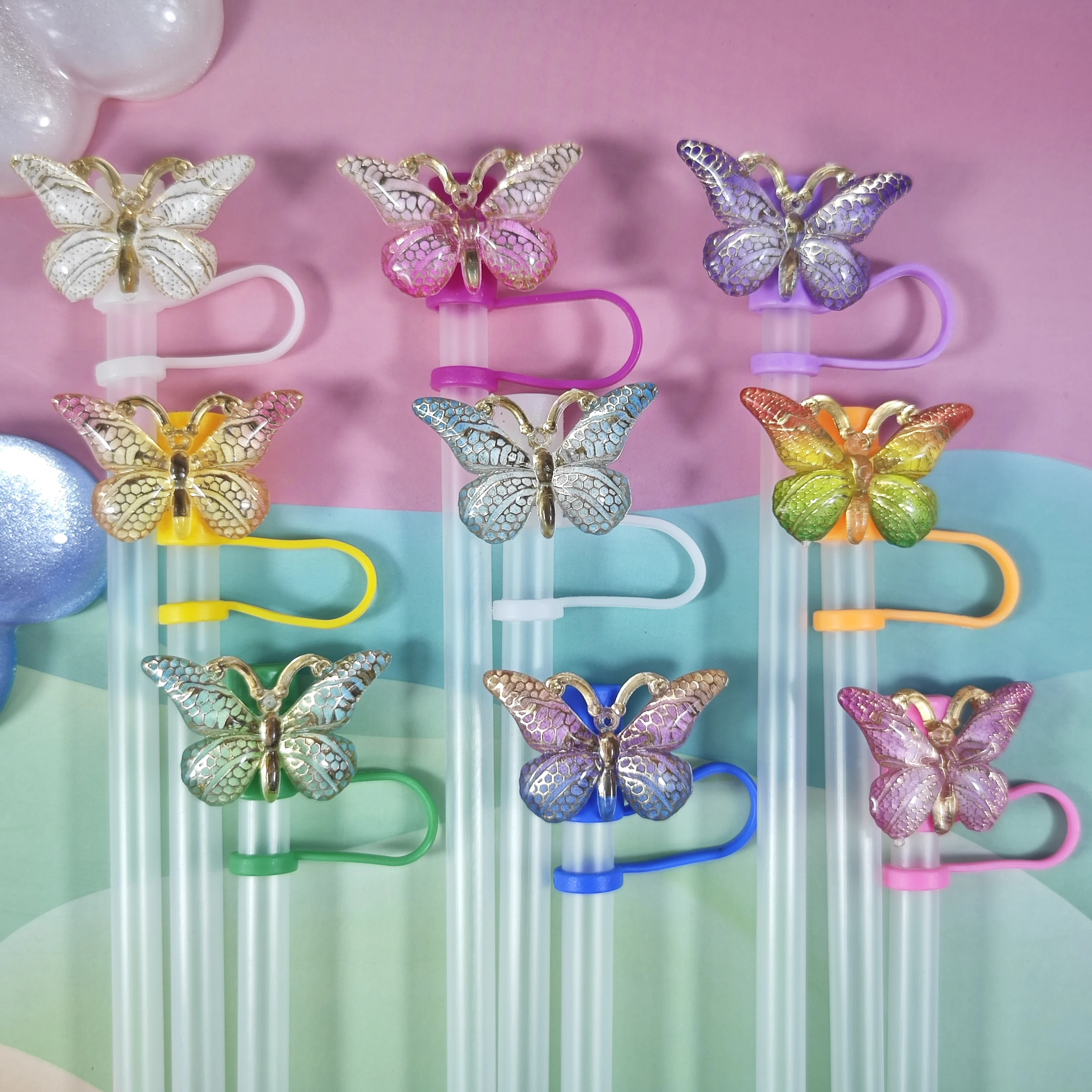 A New And Attractive Gold-Embossed Colored Bow Straw Protective Case