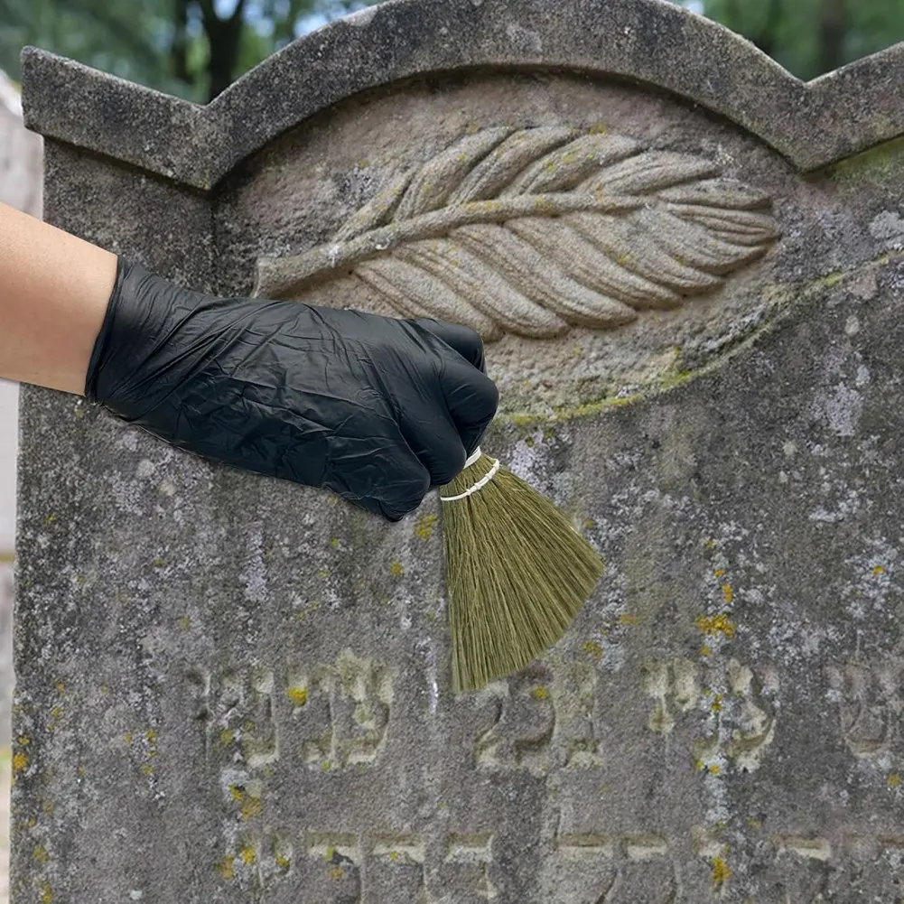 

[NEW!A93G】 Grave Cleaning Kit-6Pcs Headstone Cleaning Kit, Includes Scrub Brushes For Granite, Marble& Stone Graves-Professional