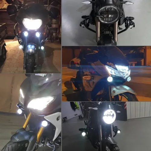 Imagen 2 del producto Faro antiniebla delantero para motocicleta, focos de lente LED U5, luz de proyector para moto Benelli TRK502 X TRK 502X 2021 TRK 502 12V