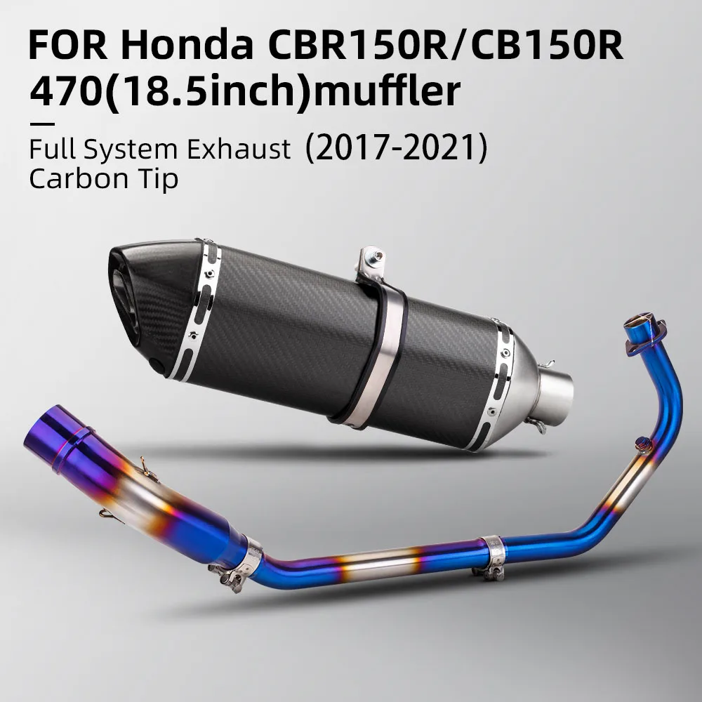 

For cbr150r cbr150 Motorcycle Full Exhaust system Front Exhaust Link pipe Racing line Exhaust muffler Pipe 2015-2023