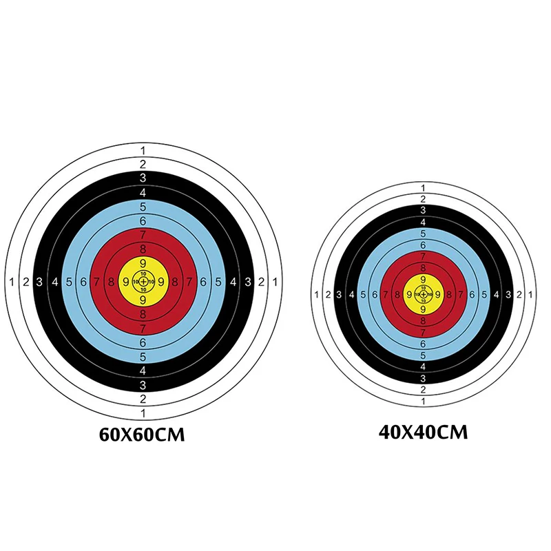 10 sztuk strzelanie papiery docelowe łucznictwo łuk strzałka papiery docelowe dla praktyki polowanie Tranning 40x4 0cm/60x60cm rozmiar