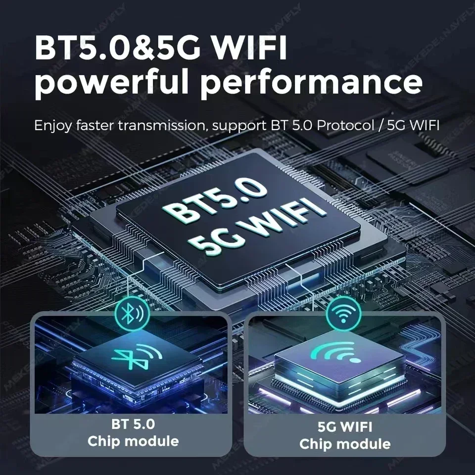 New CarPlay ai Box Wireless Apple CarPlay and Wireless Android Auto 2In1 Smart Mini Box 5GWifi BT5.0 Plug and Play Auto-Connect