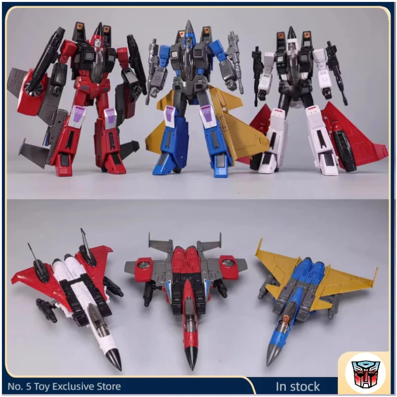 Transformers MPU-01 02 03 Thrust Ramjet Dirge G1 Figura de Acción de Película y Anime, Robot Articulado de Colección, Muñeco en Stock