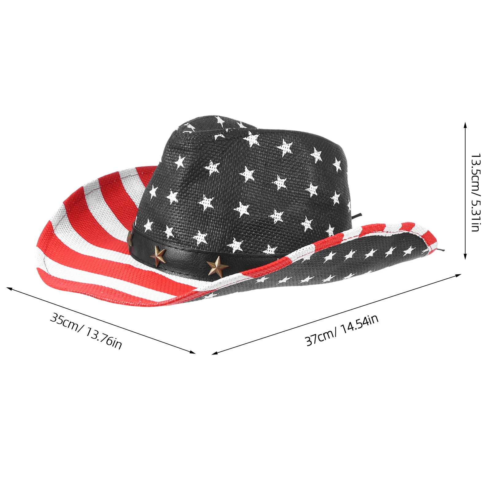 

American Flag Patriotic Hats Independence Day Costume Decorative Retro Denim Cap Labor Day National Party Accessories Women Men
