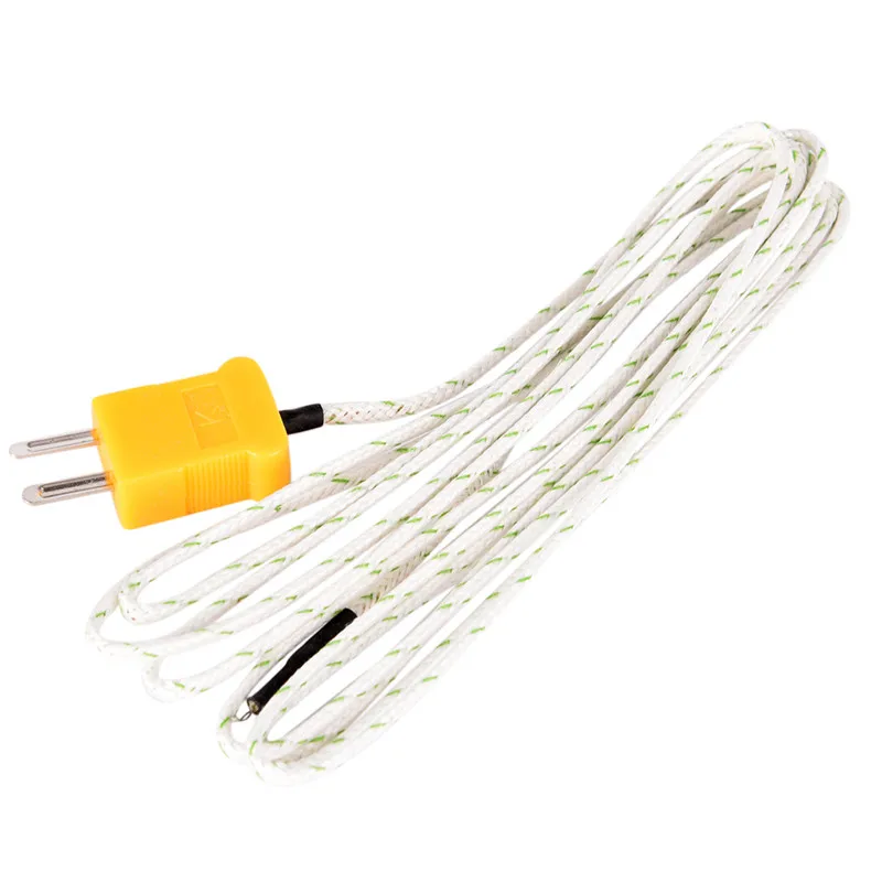 1Pcs K Type Thermometer Line Test 1M-3M Length Wire Temperature Thermocouple Sensor Probe Tester Line Multimeter Tester Line