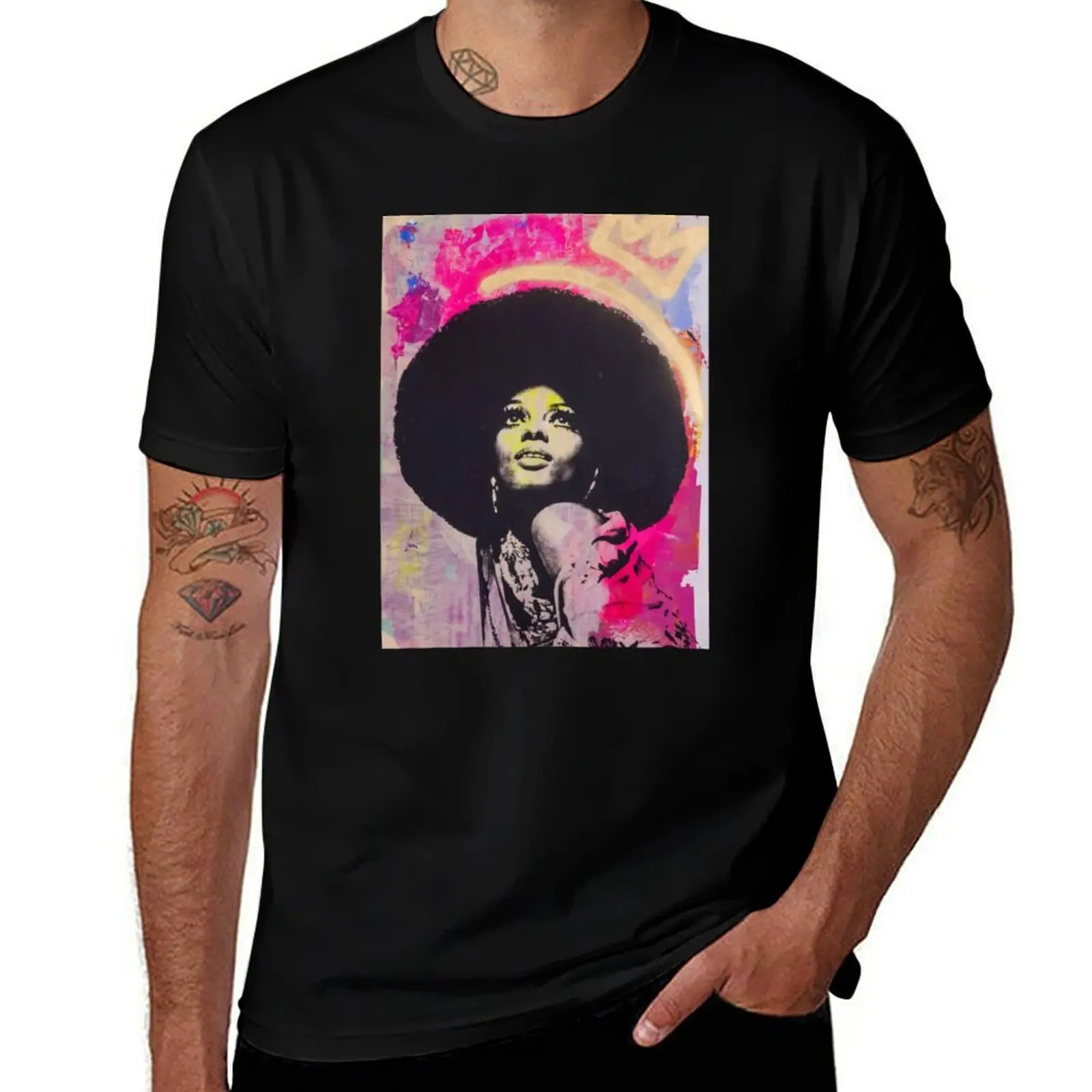 

Diana singer graphic T-Shirt shirts graphic quick-drying hippie clothes slim fit t shirts for men