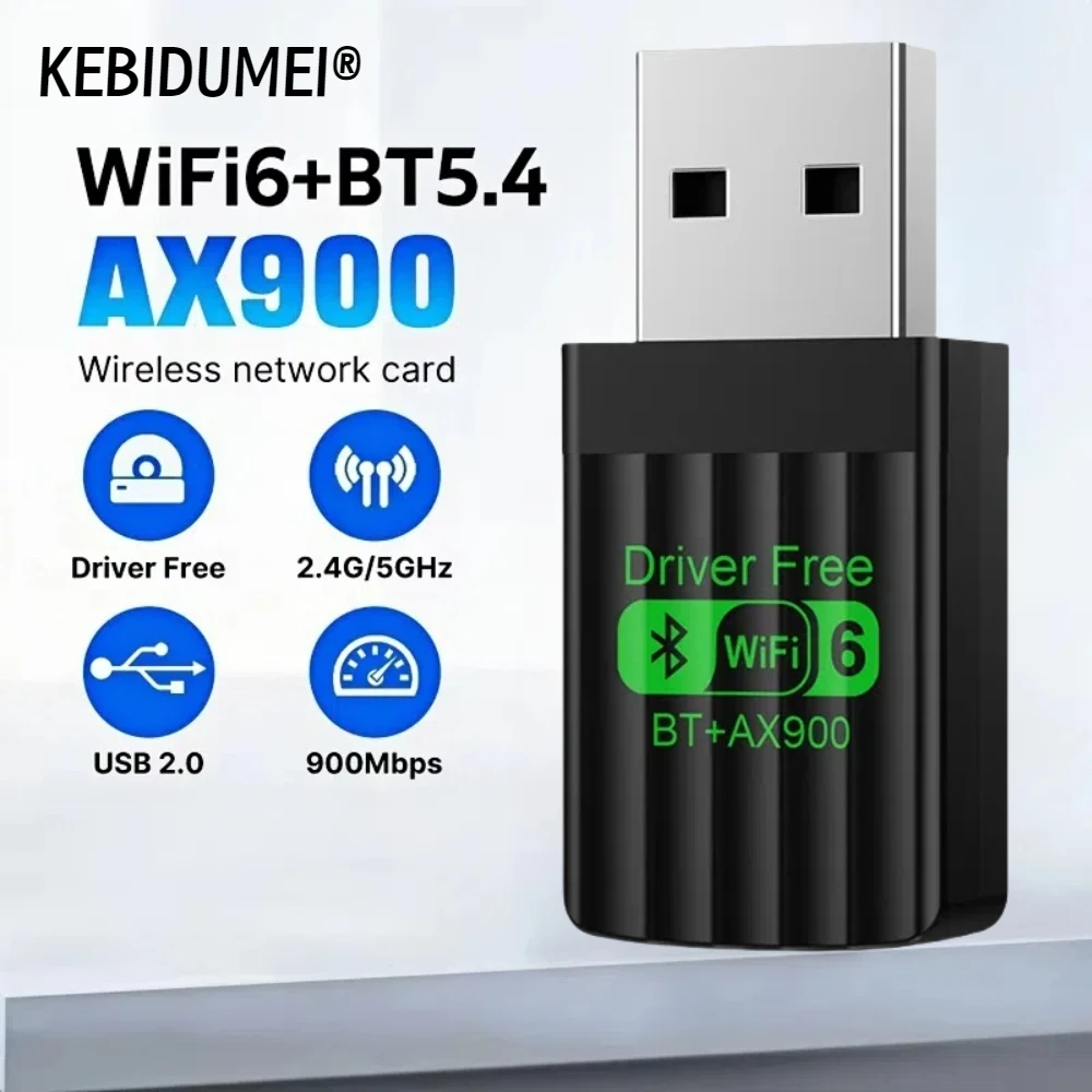 

2 в 1 USB WiFi Bluetooth-адаптер 900 Мбит/с 2,4G/5 ГГц двухдиапазонный Wi-Fi 5 ключ высокоскоростной беспроводной сетевой приемник портативный ПК