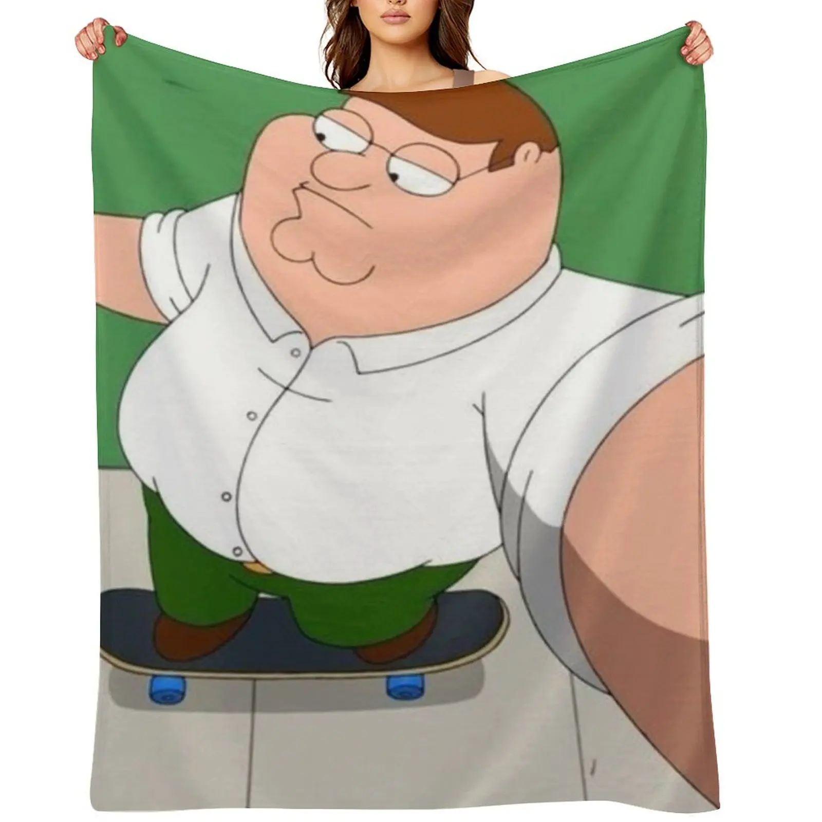 

PETER SKATEBOARDING Throw Blanket anime heavy to sleep blankets ands Shaggy Blankets