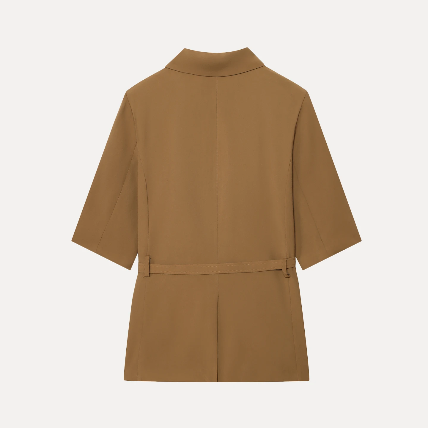 Versatile ort Sve Suit Sle Jaet with Belt Women's Faion Fall 2025 New Arrival Casual Wear Versatile Outerwear