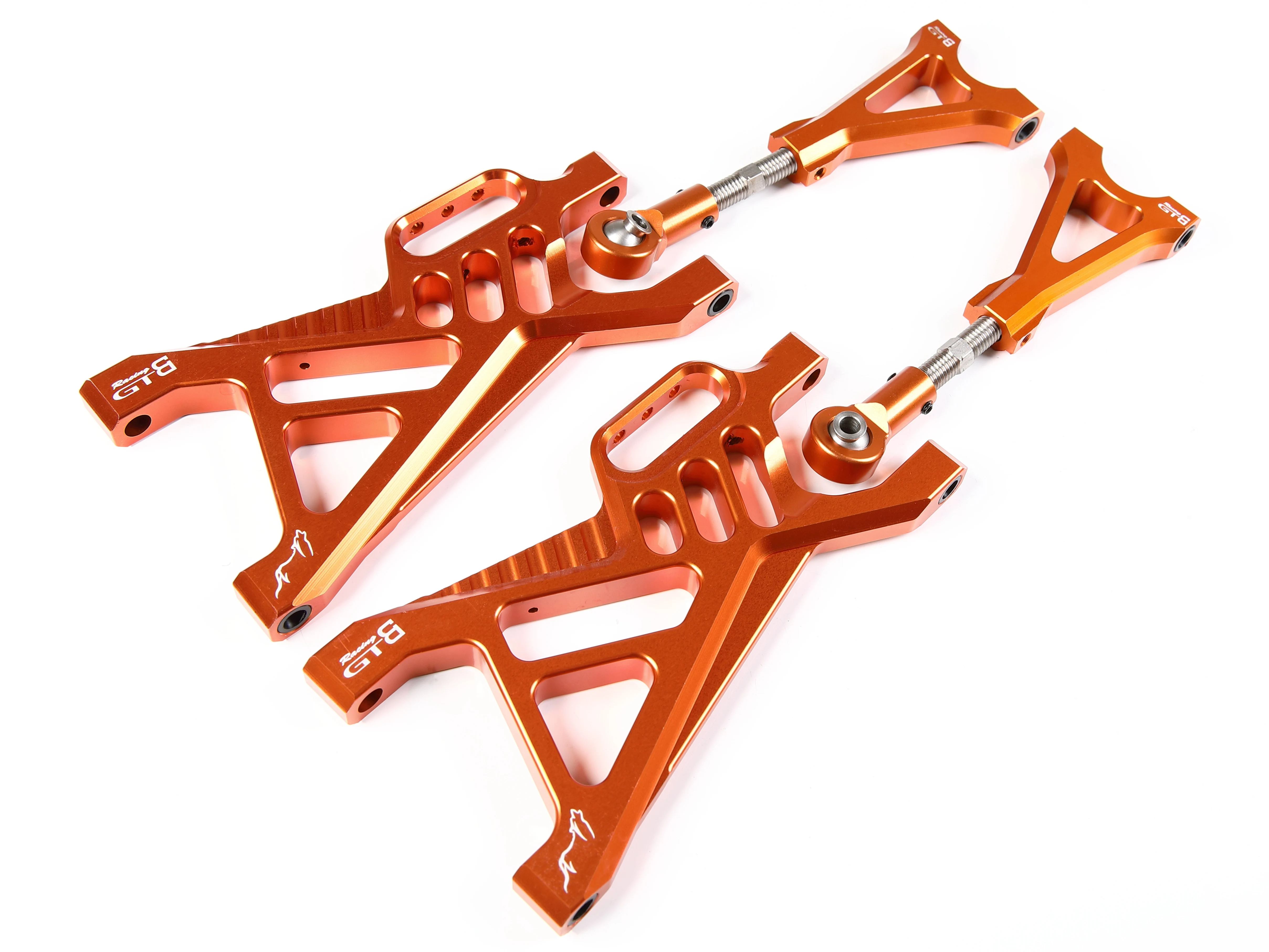 

GTBRacing CNC Aluminum Rear Upper Lower Suspension Arm for 1/5 RC Car HPI km RV Baja 5b ss 5t 5sc