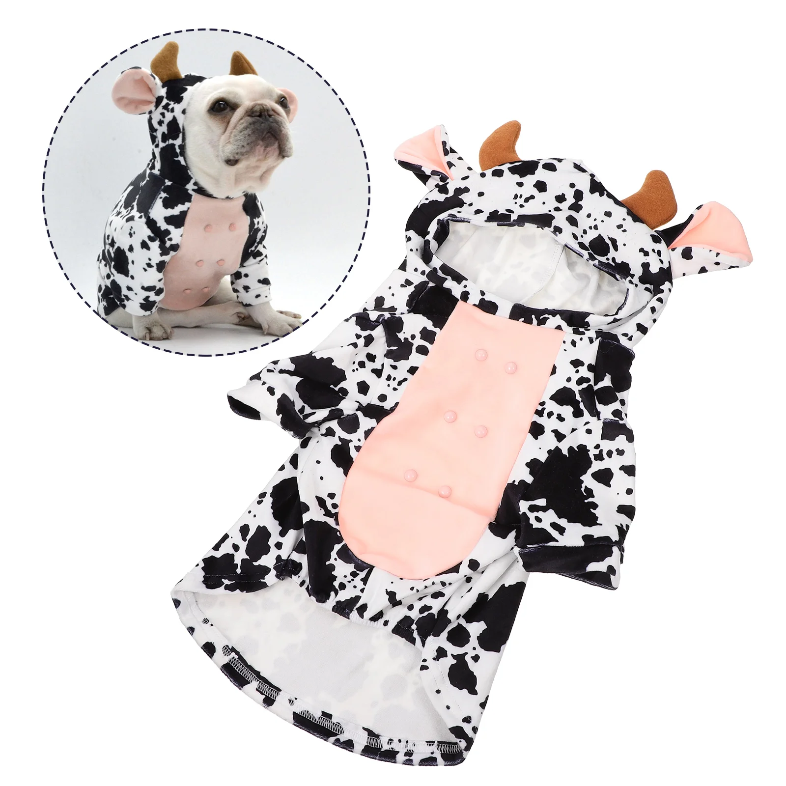 

Pet Transformation Costume Dog Harness Cow Modeling Clothing Garment Decoration