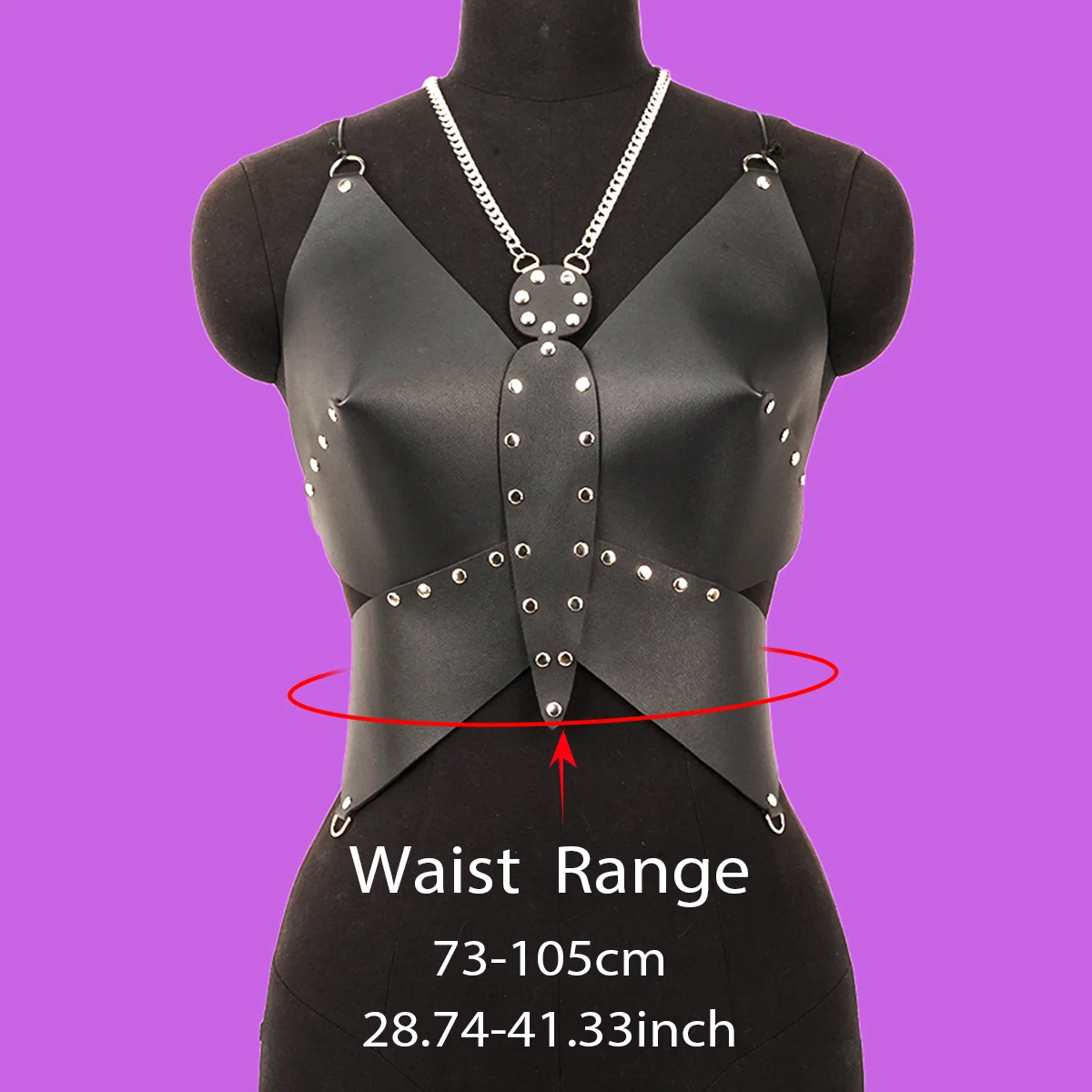 Women Fashion Corset Belt Leather Butterfly Top Leather Butterfly Crop Backless  Festival Wear Chest Harness Woman Rave Harness