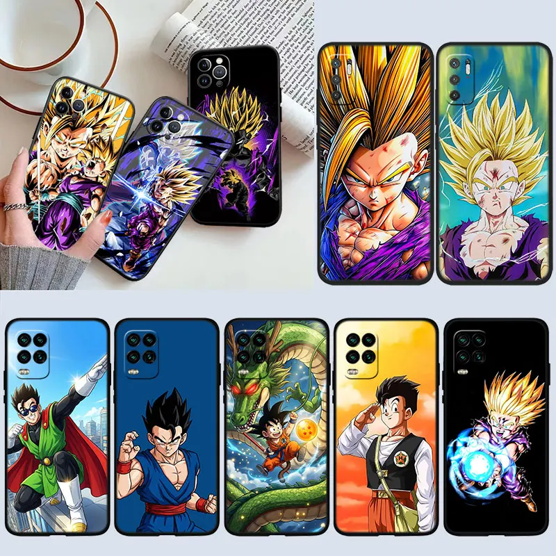 FX24 Dragon Ball Gohan Shell Phone Case for Samsung Galaxy S20 S21 S22 Ultra FE Plus A21S A22 A24 A25 A26 A30 A30S A31