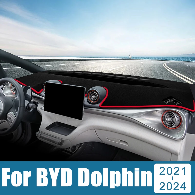 

Car Dashboard Cover Avoid Light Pad Sun Shade Case Anti-UV Carpets Non-Slip Mat Accessories For BYD Dolphin 2021 2022 2023 2024