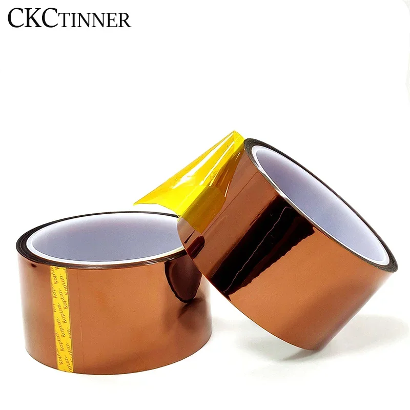 5/6/8/10/12/15/20MM x 30M Brown High Temperature Resistant Kapton Tape Polyimide For Electric Task/grills/powder coating