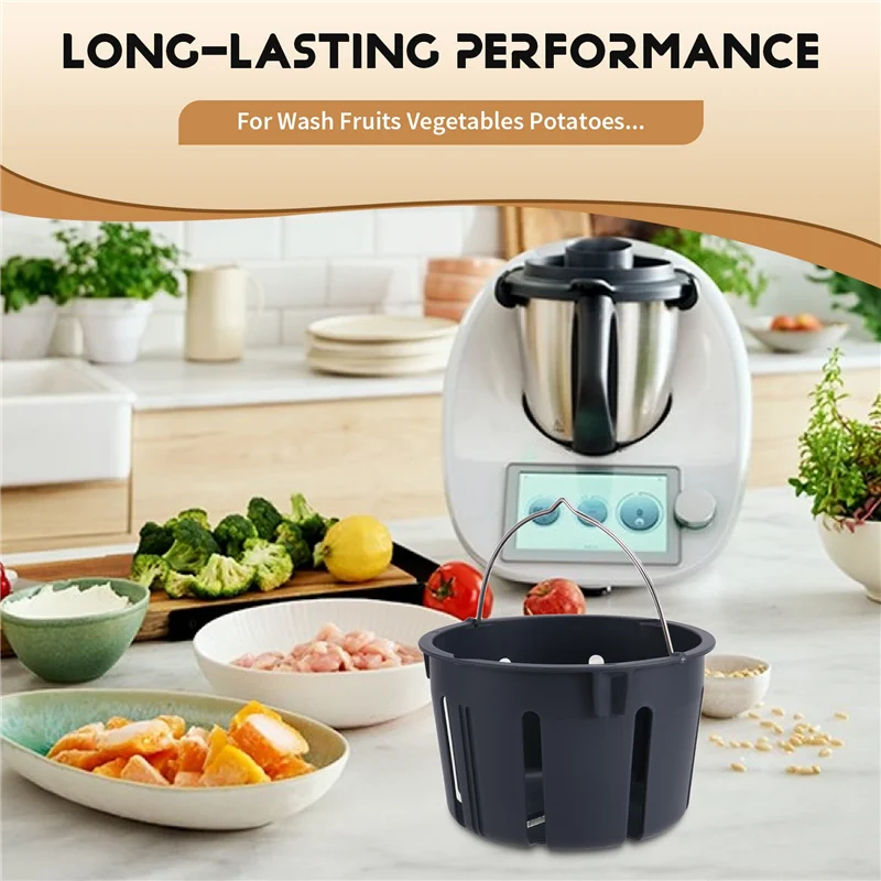 سلة غسيل M04K لـ TM5 TM6 أداة تبخير المطبخ متعددة الوظائف لغسل الفواكه والخضروات والبطاطس