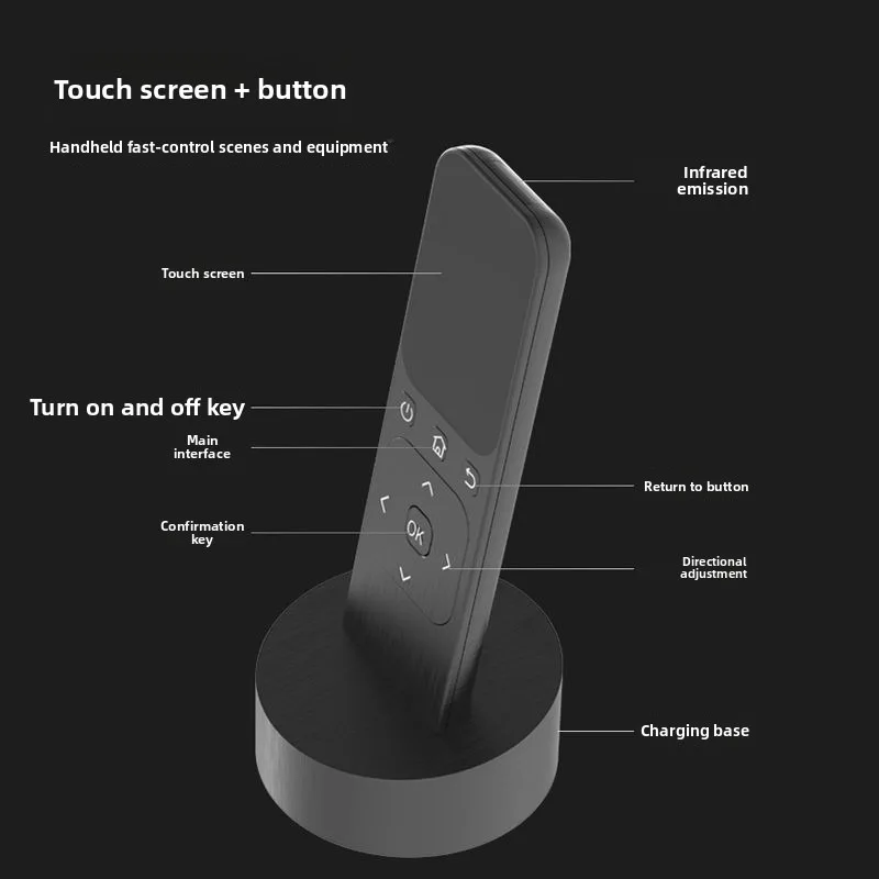 Smart handheld central control remote control home device, touch screen