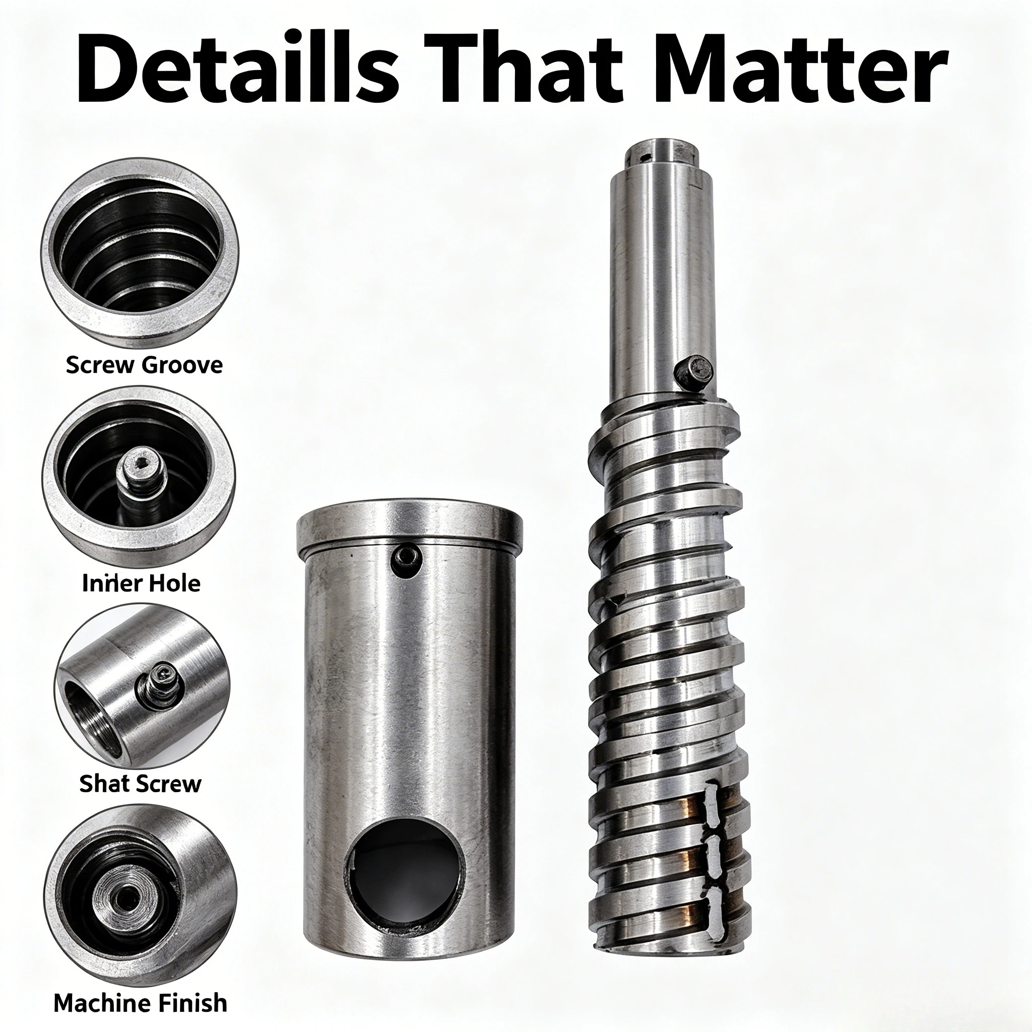 Corn Screw Screw Sleeve Jinshi Small Multifunctional Expanding Machine Supporting Parts Food