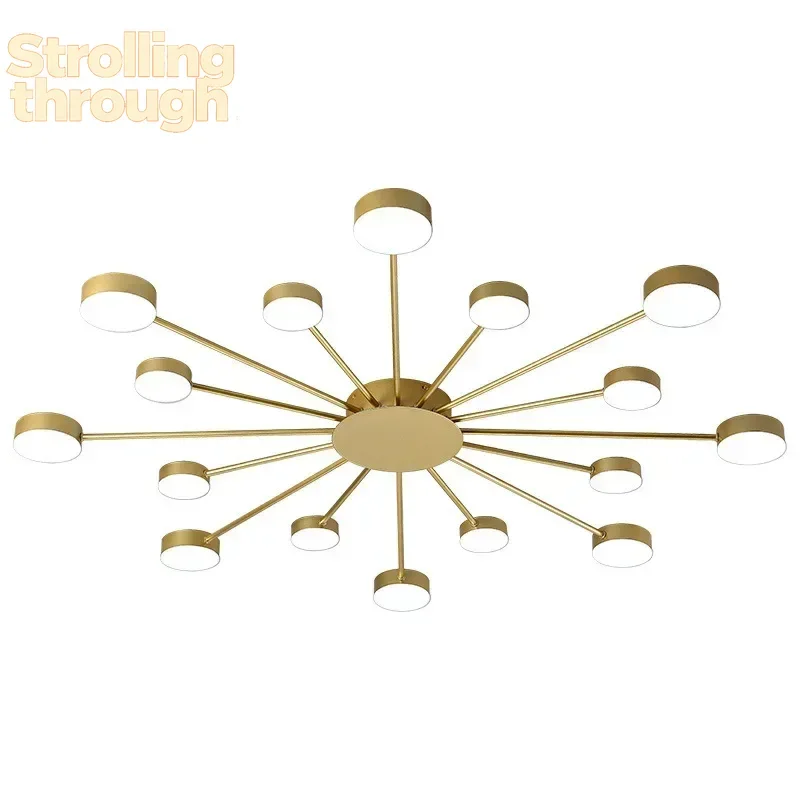 

Скандинавский светодиодный потолочный светильник в форме подсолнуха, декоративное освещение для гостиной, спальни, кухни, столовой, домашнего интерьера.