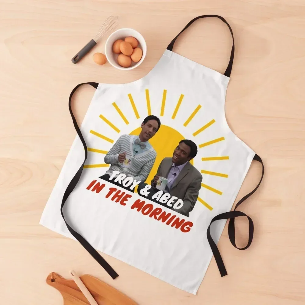

Troy and Abed in The Morning Apron men's barbecue waiter christmas decoration Useful Things For Kitchen Apron