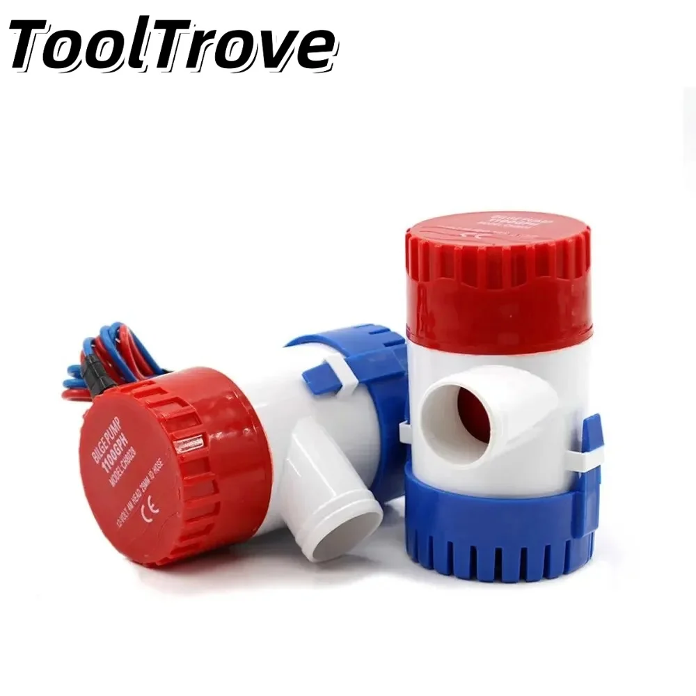 

Погружной трюмный насос 12 В/24 В, 1100 галлонов в час, мини-электрический водяной насос, используемый в лодке, на самолете, для дома, на лодке