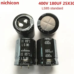 (1PCS)400V180UF 25X30 original Japanese nichicon aluminum electrolytic capacitor 180UF 400V 25*30