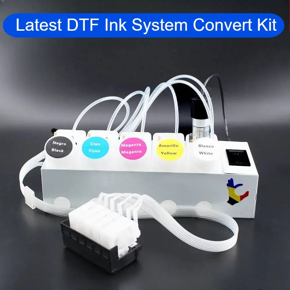ET8550 DTF Convert Kit ET 8550 CISS With Printhead Adaptor Manifold Damper For Epson L8050 L8180 L18100 XP600 Conversion Kits