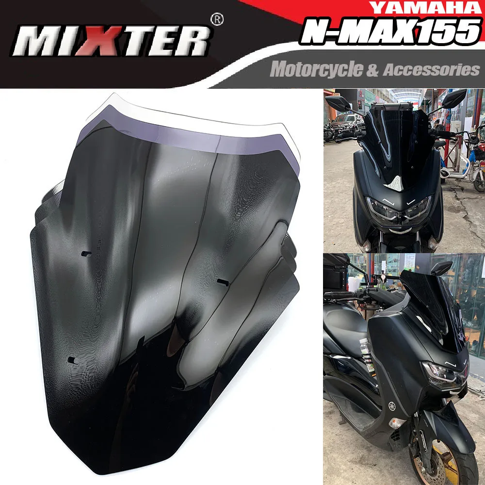 Motorcycle Touring Sports WindScreen Windshield Visor Deflector Fit For YAMAHA N-MAX 155 2020 2021 NMAX 155 N-MAX155 NMAX155