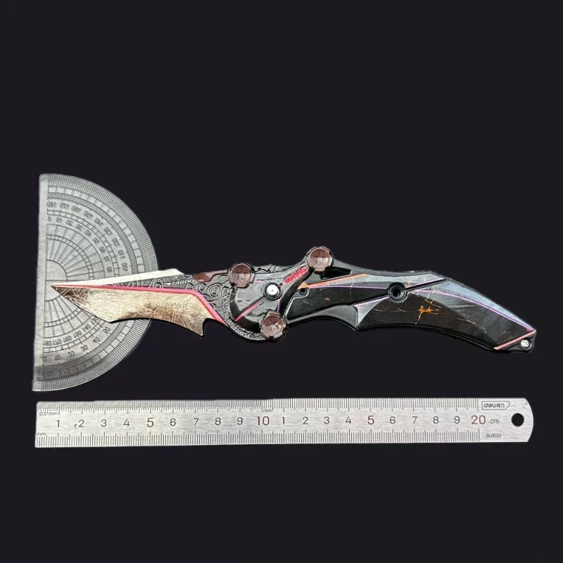 Delta Force Chinese Game Peripherals Blade of Mercy Foldable Knife Metal Craft Weapons Model Collectible Desk Ornaments Gift Toy