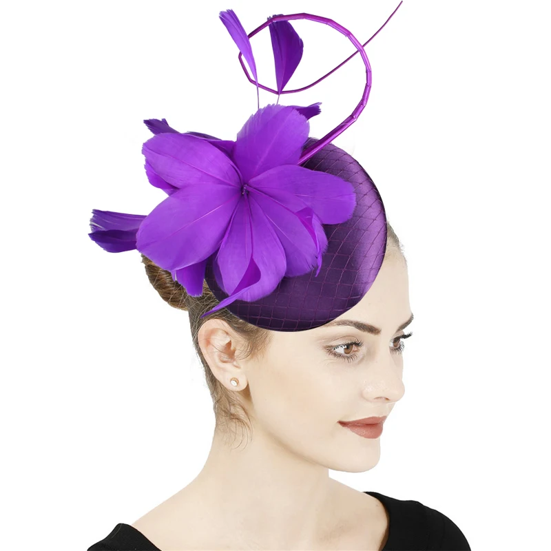 

Elegant Bridal Flowers Fascinator Headwear Fashion Ladies Wedding Party Dinner Hair Accessory Nice Bride Headdress