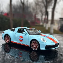 1:32 Porsche 911 Targa 4S Convertible Diecasts Model Alloy Boys Toys Cars Coupe Supercar Collectibles Kids Car Toy Gift F365