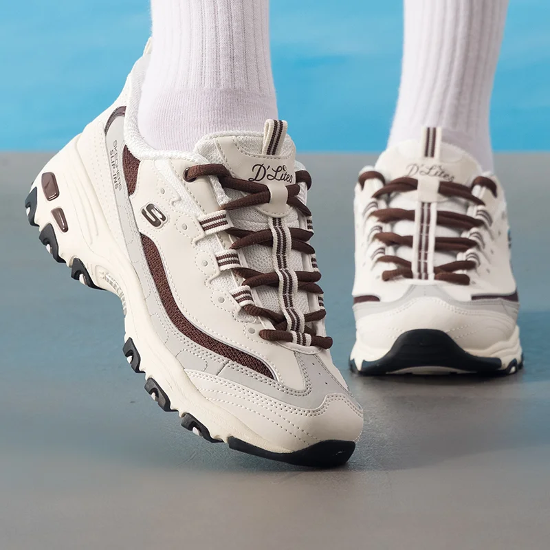 Skechers Women's Shoes Original Lightweight Fashionable Wear-Resistant Non-Slip New Fitness Training Outdoor Sports Casual Shoes 150537-Owbr-2