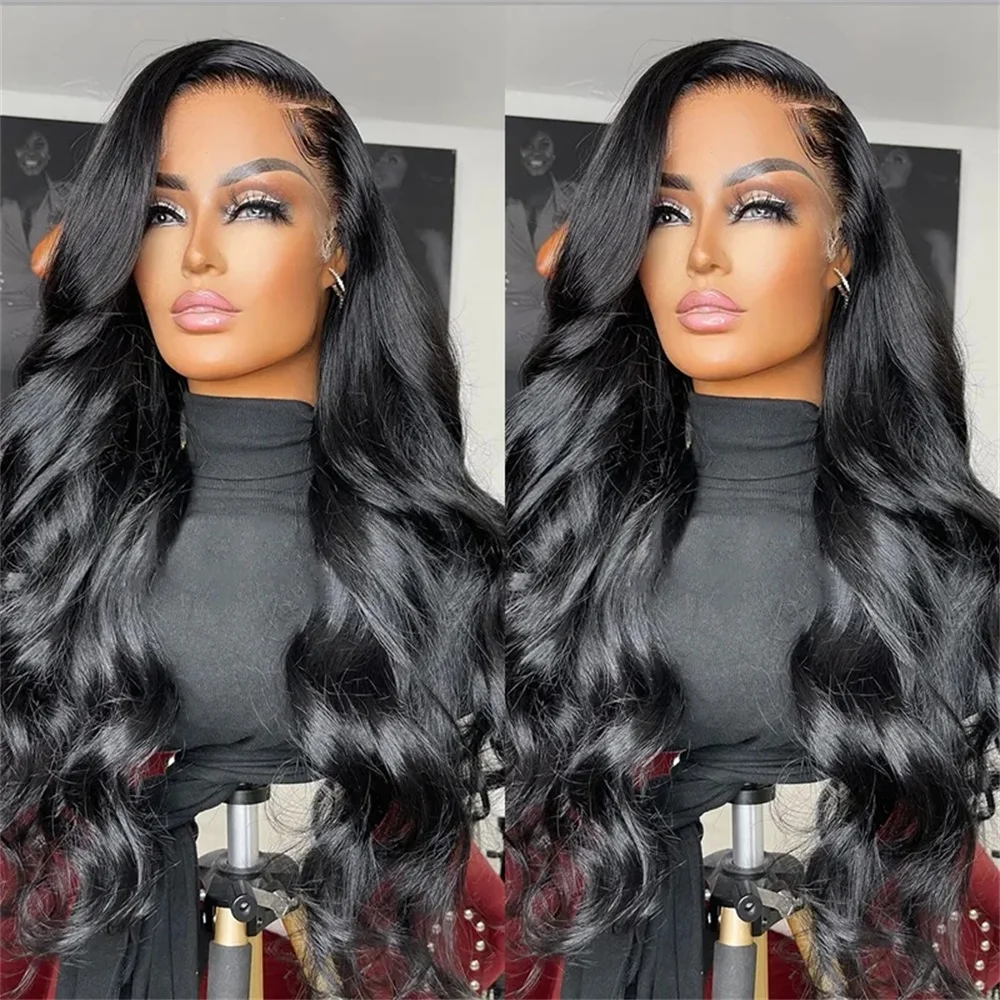 180 Density Body Wave Lace Front Human Hair Wigs For Women Brazilian 4x4 Lace Closure Wig 13x4 13x6 Transparent Lace Frontal Wig