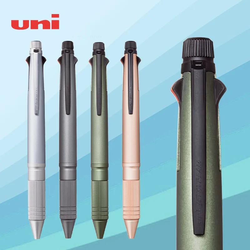 Uni Metal Multifunctional  5 in 1 0.5mm Ball Pen/Mechanical Pencil ציוד לבית הספר Student Business Office Stationery Supplies