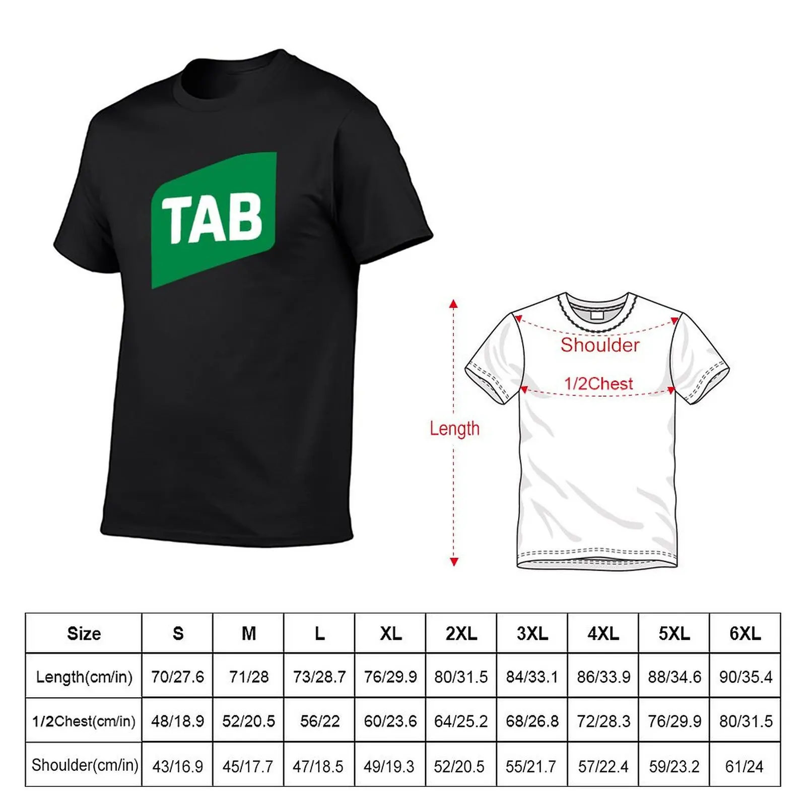 TAB Logo T-Shirt quick drying anime figures cotton graphic tees compression shirt men