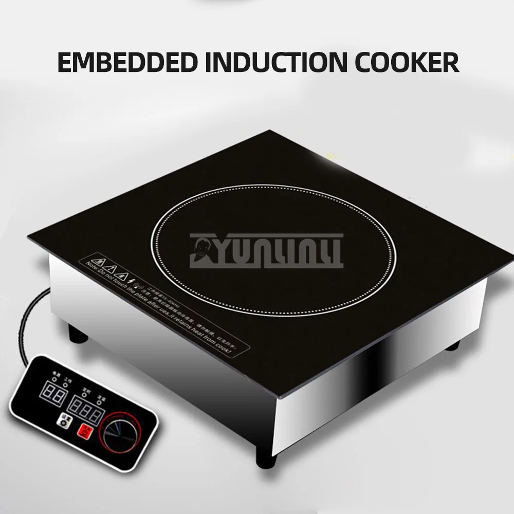 

3500W Embedded Induction Cooker Commercial Induction Cooker 300mm Temperature Controlled Soup Cooker