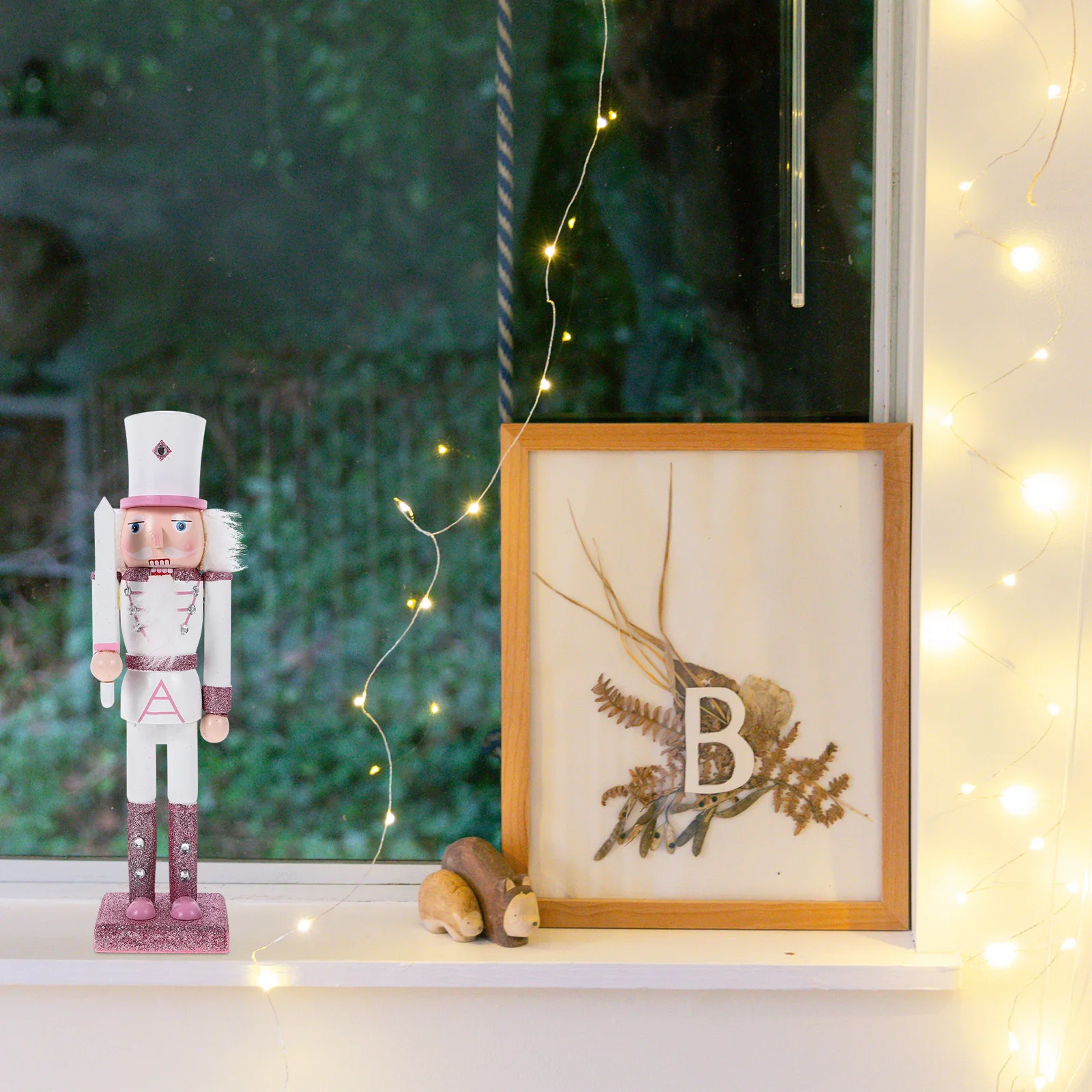 

Abaodam Christmas Ornaments Wooden Nutcracker Xmas Decor Party Desktop Craft Puppet Holiday Gift