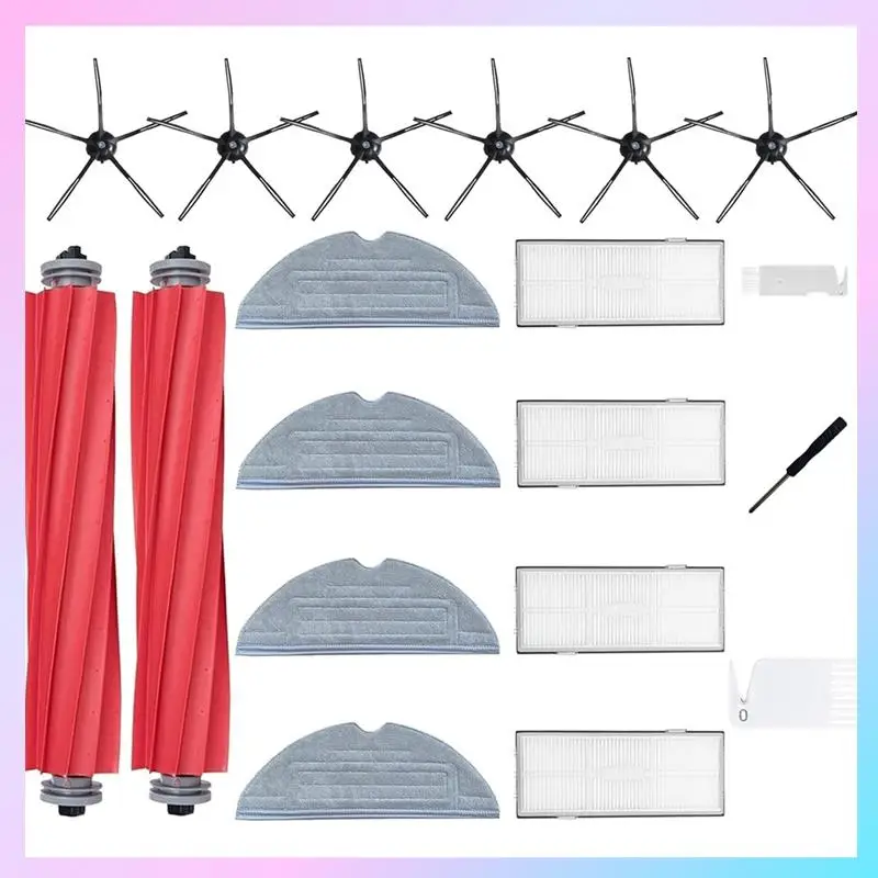 ABRG-para Roborock S7 S7 Plus S7 Maxv S7 Maxv Ultra S7 Pro Ultra Robot aspirador Cepillo Lateral principal filtro Hepa paño de mopa piezas