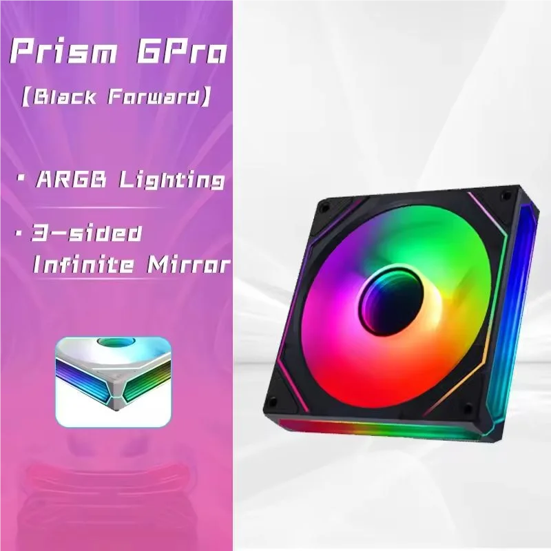 OEM PRISM 6 PRO PC Fan 120mm 5V 3PIN ARGB 4Pin PWM Cooling Fan 12V Large Air Volume Computer case Fan ventilador image 5